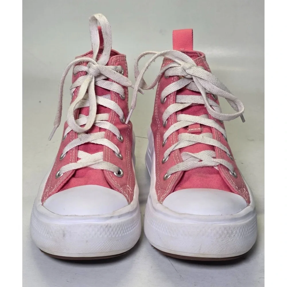 Converse Chuck Taylor Youth Sneakers‎ Size 1 Pink Pop Platform High Top Shoes